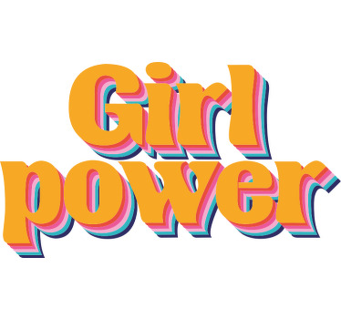 κορίτσι δύναμη απόσπασμα με λουλούδια προσαρμοσμένο μπλουζάκι - TenStickers