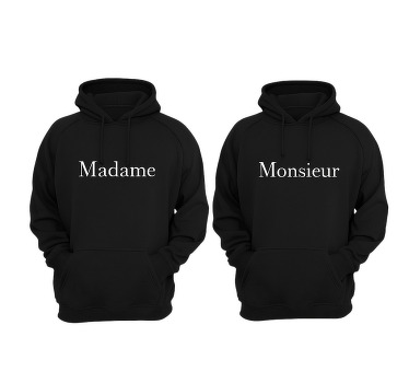 Sweatshirt couple madame et monsieur - TenStickers