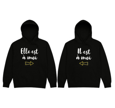 Sweat lui et elle sont à moi - TenStickers