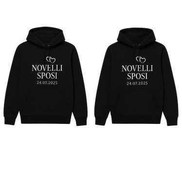 Felpa appena sposati in italiano - TenStickers