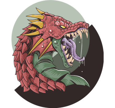 Korkutucu ejderha özel tişört - TenStickers