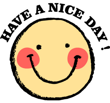 Camiseta infantil Cara sonriente "que tengas un buen día" - TenVinilo