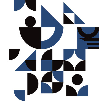 ブルーパズルアーバンデザインカスタムtシャツ - TENSTICKERS