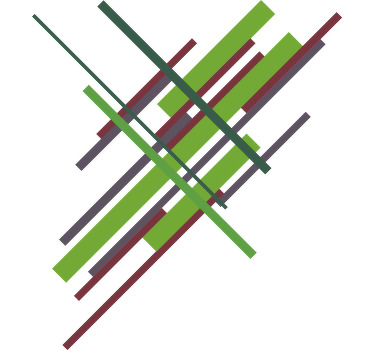 Soyut geometrik tasarım özel tişört - TenStickers