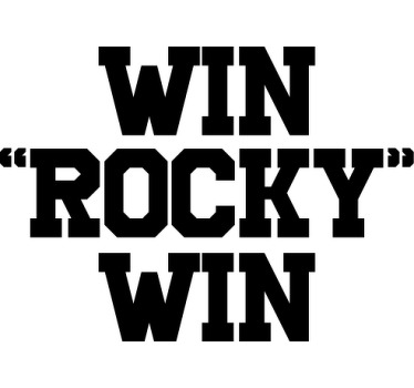 "win rocky win" özel tişört - TenStickers