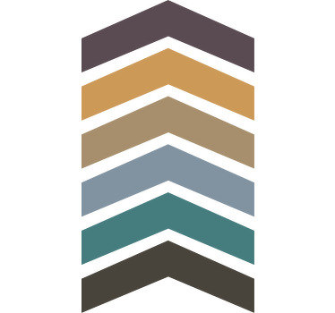 Erdfarben pfeil nordisches Design individuelles T-Shirt - TenStickers