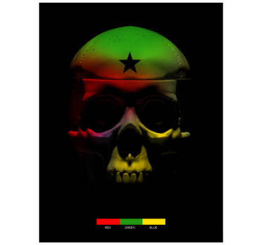 Camiseta personalizada rasta skull "estilo contemporáneo" - TenVinilo
