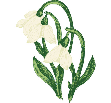 T-shirts fleur blanche de printemps - TenStickers