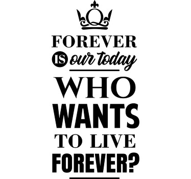 "wer will ewig leben" individuelles T-Shirt - TenStickers