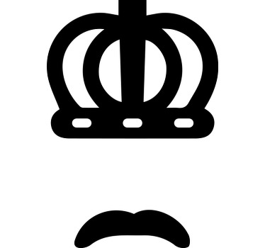 Camiseta personalizada freddie bigote y corona - TenVinilo