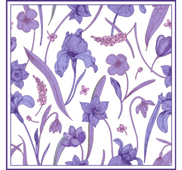 Beautiful meadow of crocus flower t-shirt - TenStickers