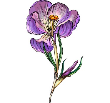 Dulce dibujo azafrán azul camiseta personalizada - TenVinilo