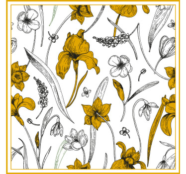 T-shirts motif à motifs floraux - TenStickers