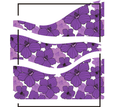 μωβ κρόκος τοπίο προσαρμοσμένο μπλουζάκι - TenStickers