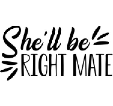 She'll be right mate Aussie sayings t-shirt - TenStickers