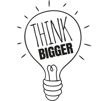 Think bigger custom t-shirt - TenStickers