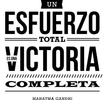 Sobre el esfuerzo mahatma gandhi camiseta personalizada - TenVinilo