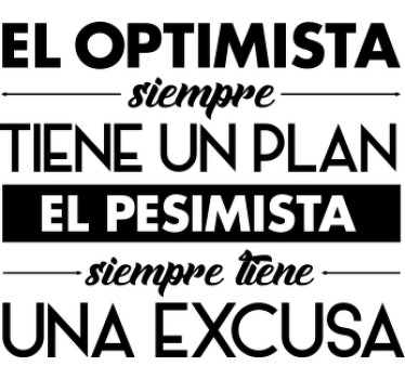 El optimista tiene un plan camiseta personalizada - TenVinilo