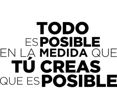 Todo es posible camiseta personalizada - TenVinilo