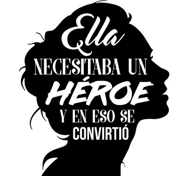 Ella es una heroina camiseta personalizada - TenVinilo