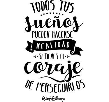 Coraje de perseguir tus sueños camiseta personalizada - TenVinilo