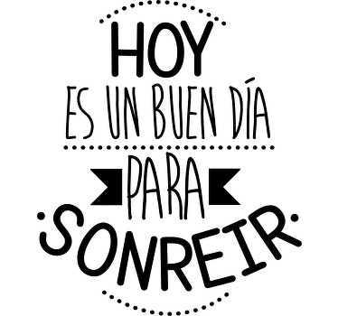 Buen día para sonreír camiseta personalizada - TenVinilo