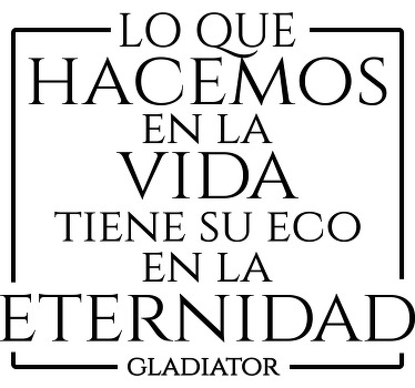 Camiseta personalizada cita de gladiator - TenVinilo