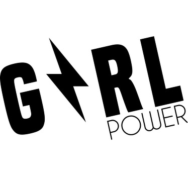 "girl power" mukautettu t-paita - Tenstickers