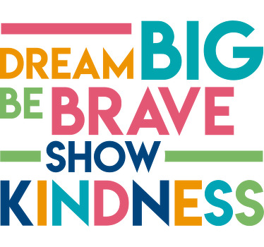 çok renkli motivasyonel alıntı özel tişört - TenStickers