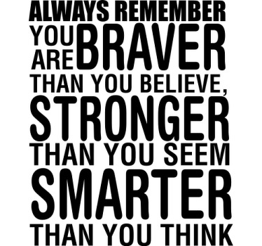 Odvážnější silnější a chytřejší tričko na míru - TenStickers