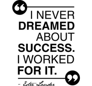 Başarı için çalışmak özel tişört - TenStickers