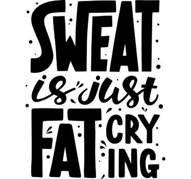 Motivational fitness t-shirt - TenStickers