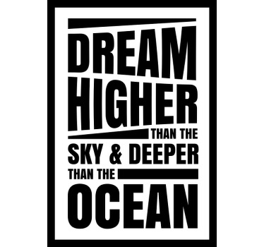 ονειρευτείτε ψηλότερα από το προσαρμοσμένο μπλουζάκι του ουρανού - TenStickers