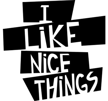 I like nice things t-shirt - TenStickers