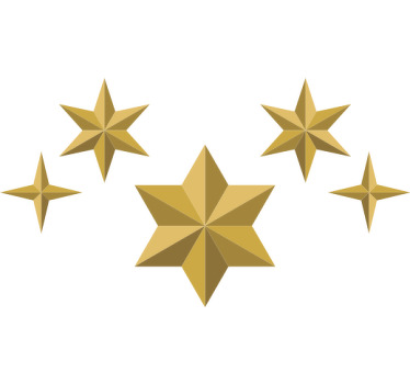 Jule t-shirt julestjerne juleskjorte - TenStickers