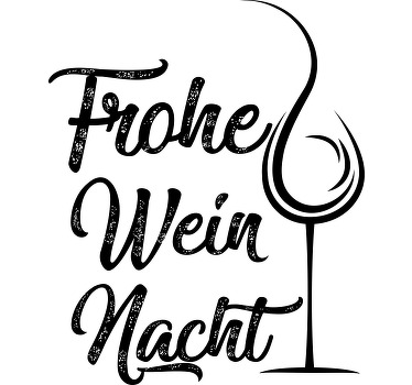 Weihnachts T Shirt "frohe wein-nacht" lustiger satz - TenStickers