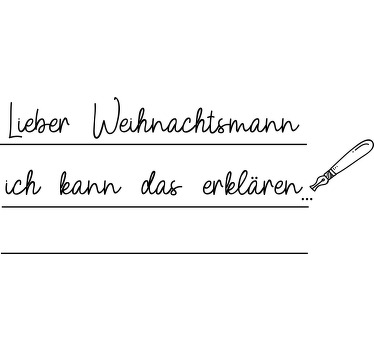 Weihnacht T Shirt lieber weihnachtsmann, ich kann - TenStickers