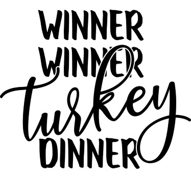 Winner turkey dinner custom t-shirt - TenStickers