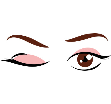 Camiseta personalizada parpadeo de ojos coquetos - TenVinilo