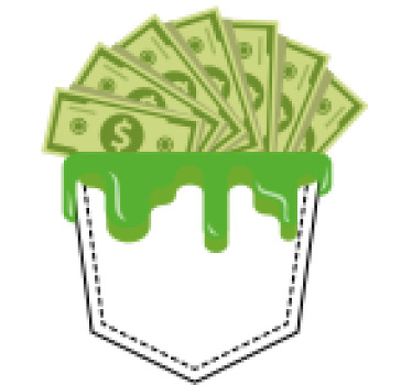 Peníze v kapse vlastní tričko - TenStickers