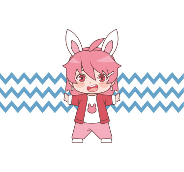 Chibi anime tasarım özel tişört - TenStickers