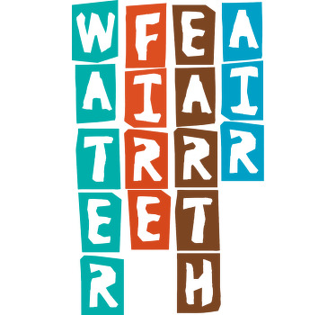 Los cuatro elementos camiseta personalizada - TenVinilo