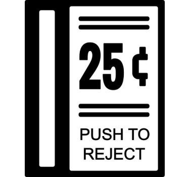 "Push to reject" custom t-shirt - TenStickers
