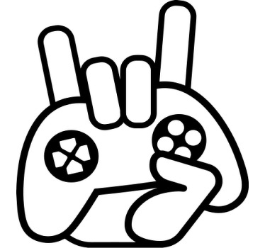 Rock controller for gamers custom t-shirt - TenStickers
