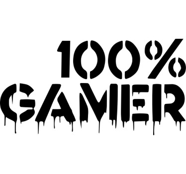 Camiseta personalizada 100% gamer sangrienta - TenVinilo