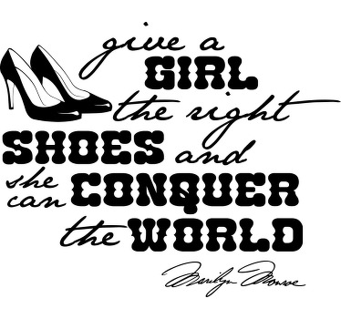 Marilyn citat om skor anpassad t-shirt - Tenstickers