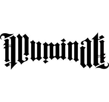 Illuminati ambigram camiseta personalizada - TenVinilo