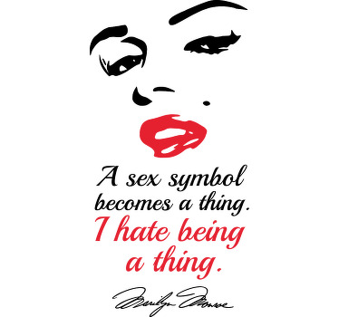 I hate bein a thing Marilyn custom t-shirt - TenStickers