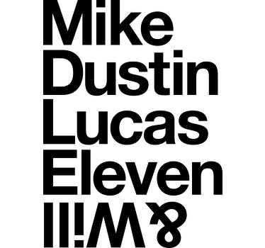 Stranger Things characters custom t-shirt - TenStickers