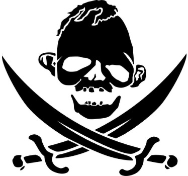 海盗树懒定制t恤 - TenStickers